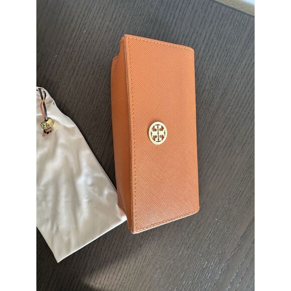 Tory Burch Large Orange Case for Glasses or Sunglasses - Authentic - Picture 3 of 5